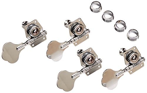 4pcs R Vintage Open Bass Tuners Machine Heads Knobs Chrome