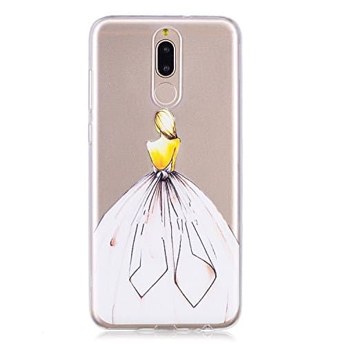 Huawei Mate 10 Lite Crystal Clear Ultra Thin Hard Case Cover Nnopbeclik Huawei Mate 10 Lite Mobile Case Premium Flexible Silicone Case in Transparent TPU Soft Case Protective Cover Slim Case for Huawei Mate 10 Lite 5.9 Inches #17