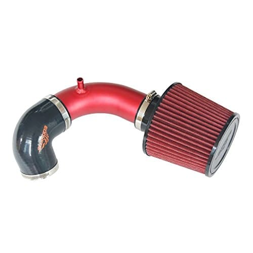 EDDYSTAR Performance Air Intake Kit with Nanometer Materials Red Filter Red Pipe for 2013-2014 Mitsubishi Lancer ex 1.6