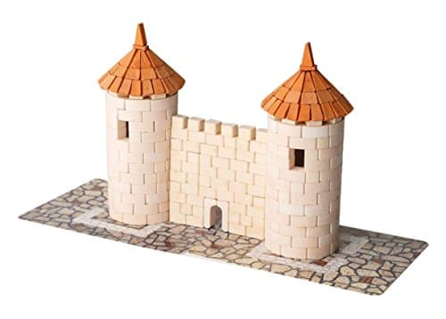 Wise Elk Toy Two Tower construction set, real plaster bricks, gypsum reusable building kit, 430 pcs, educational gift