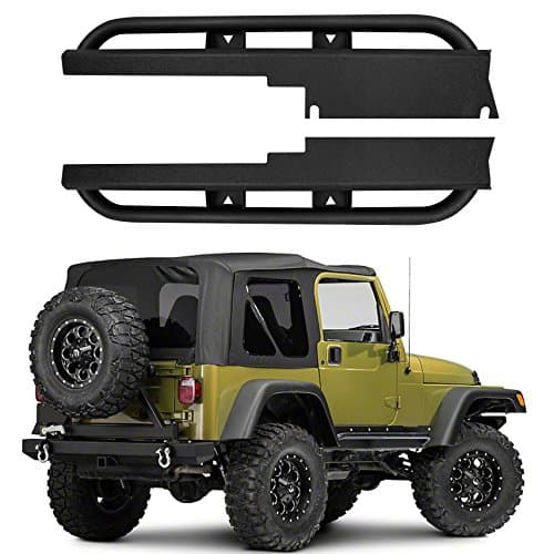 opar Side Steps Rocker Guards Slider Bars for 1997-2006 Jeep Wrangler TJ & TJ Unlimited(LJ)