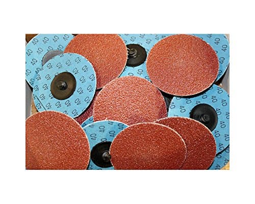 Car Builder Supply QC Type R Grinding Sanding Disc 3 inch 40 Grit Aluminum Oxide (AO) 25pc