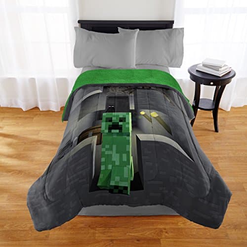 Minecraft Comforter Twin/Full with Full Sherpa Reverse