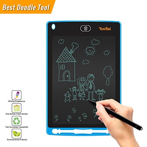 LCD Writing Tablet With Stylus-8.5 inch Writing Screen Great Gift Idea For Child Kids(Blue)
