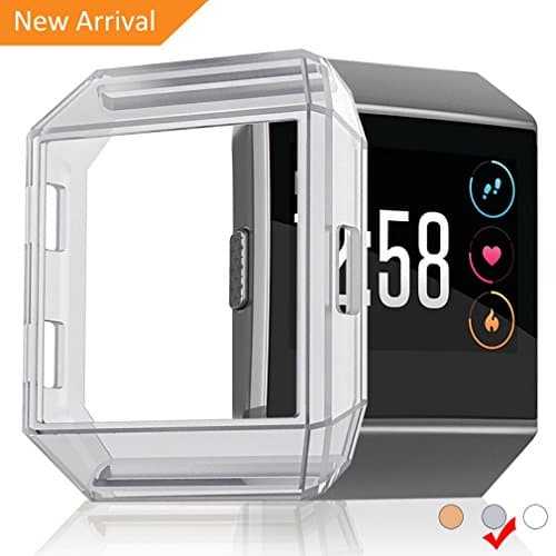 For Fitbit Ionic Case,Dodaug Shockproof Fitbit Ionic Case Protector for Fitbit Ionic Smartwatch (Crystal Black)