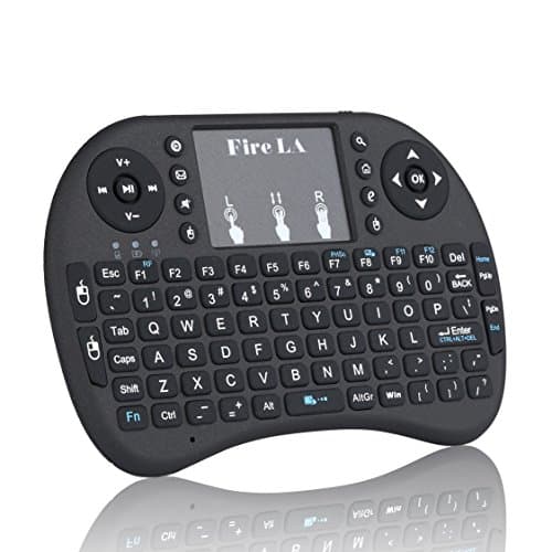 Fire LA Mini 2.4GHz(New) Wirelesses Touchpad Keyboard Mouse for PC, Android TV Box (Black)