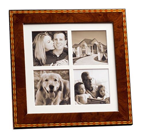 Diamante Marquetry Quad Frame 3x3