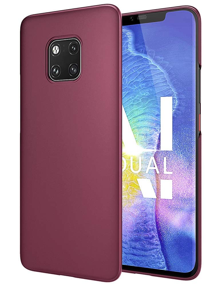 EIISSION Case for Huawei Mate 20 Pro Case Cover PC Hardcase Protective Case Matte Surface Slim Simple Thin Lightweight Case Bumper Compatible Huawei Mate 20 Pro (Purple)