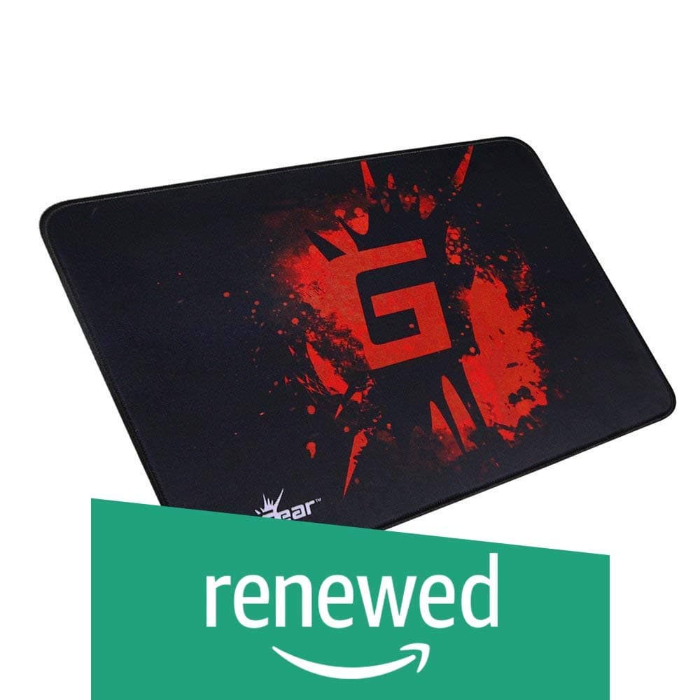 (Refurbished) Redgear MP35 Control-Type Gaming Mousepad (Black/Red)