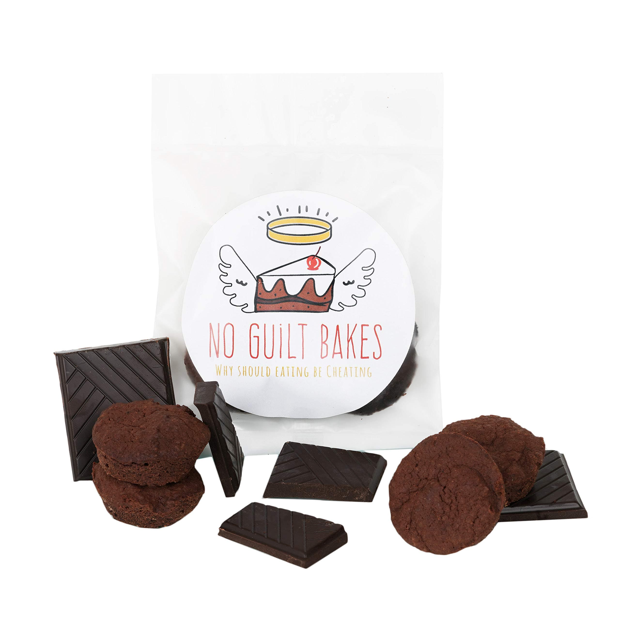 No Guilt Bakes Keto Cake Bites (Chocolate, 2 Packets)