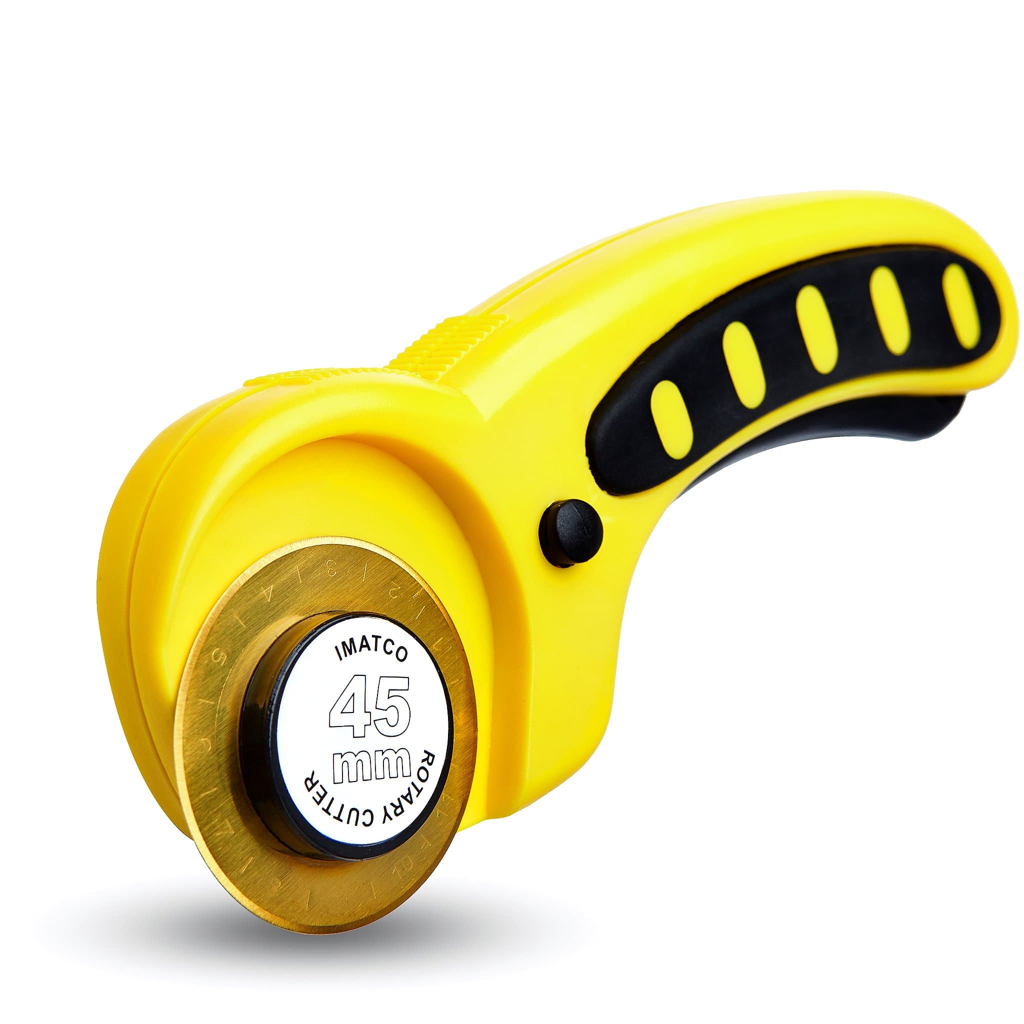 Rotary Cutter - HIGH QUALITY TITANIUM Coated Blades - Replaceable 45mm Blades Quilters Rotary Cutter, Top Fabric Cutter – Perfect for Quilting, Sewing, Tailors, Scrapbooking