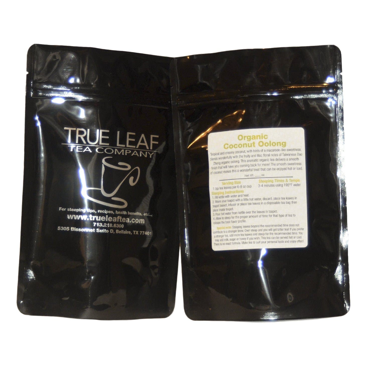 True Leaf Tea Organic Coconut Oolong Tea 2 OZ