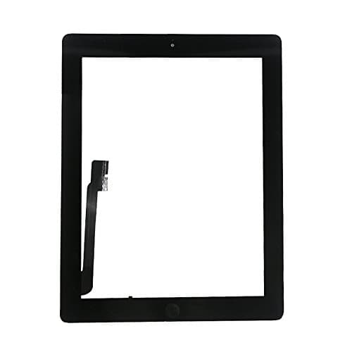 Aiiworld Touch Screen Digitizer Assembled with Home Button Strong Adhesive for iPad 3 3rd Generation A1416 A1403 A1430-Black