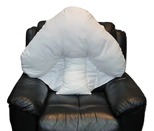 Batwing Pillow Case Cotton blend with button Orthopedic Support Cushion Cover in White