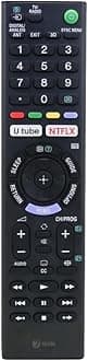Compatible with Sony Bravia LCD LED UHD OLED QLED 4K Ultra HD TV Remote Control with YouTube and Netflix Hotkeys. Universal Replacement for Original Sony Smart Android tv Remote Control, Black