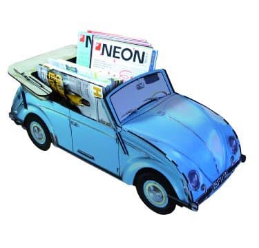 VW Beetle Book Bus Blue Height 14.5 cm