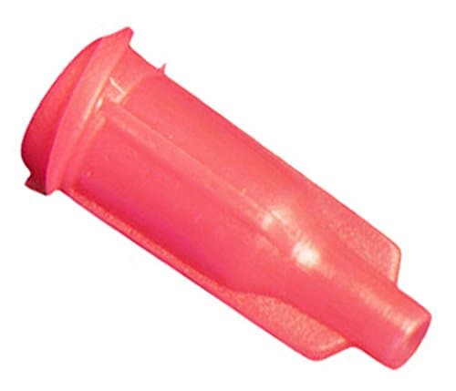 CML Supply Luer Lock Dispensing Syringe Tip Cap Red 100 pcs