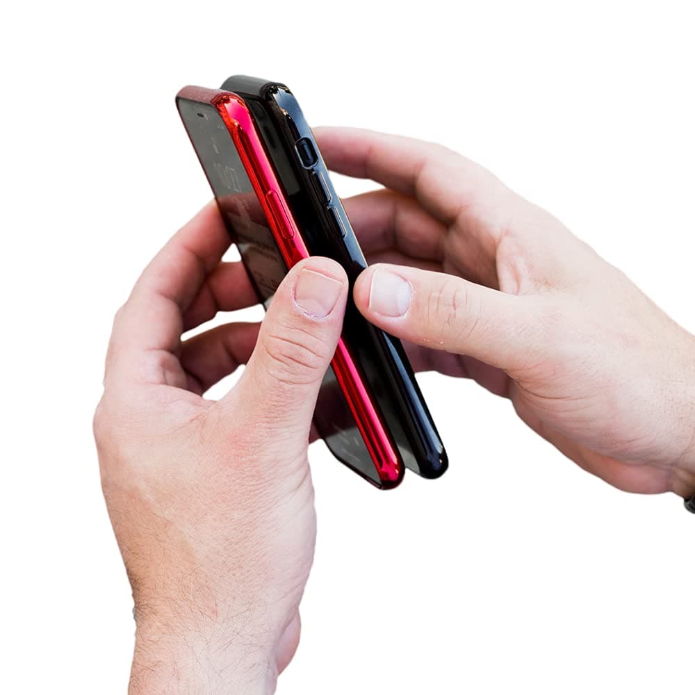 Universal 2 Cell Phone Carrier & Utility | Compatible With Odd Phone Sizes & Brands | No More Carry Cases, Holders, Holsters, Clips, Belts, Wallets, Purses, Covers, Pouches or Sleeves |