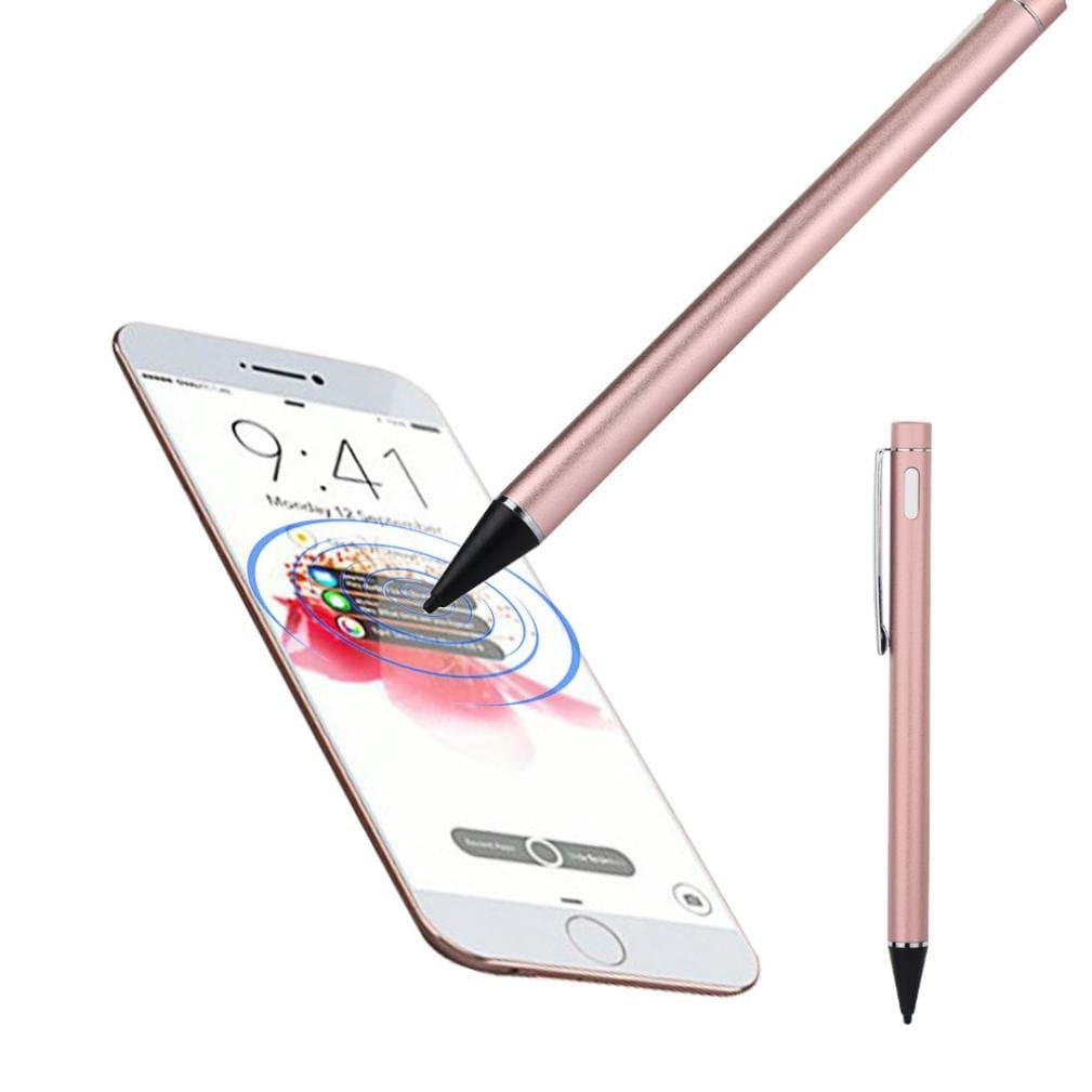 GBSELL Screen Touch Pen Stylus with USB Charging Wire for iPhone 6/6s Plus 7/7s Plus (Rose Gold)