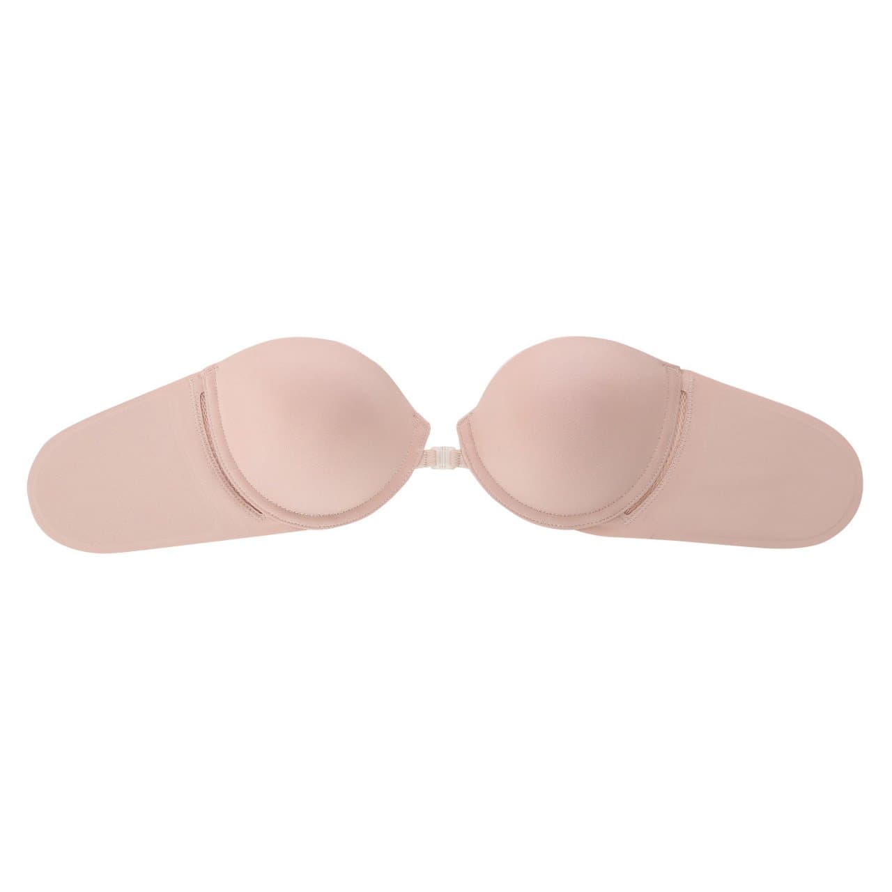 Catch Me Bra, Push Up Underwired Strapless Wing Bras, Invisible Adhesive, Beige X-Large