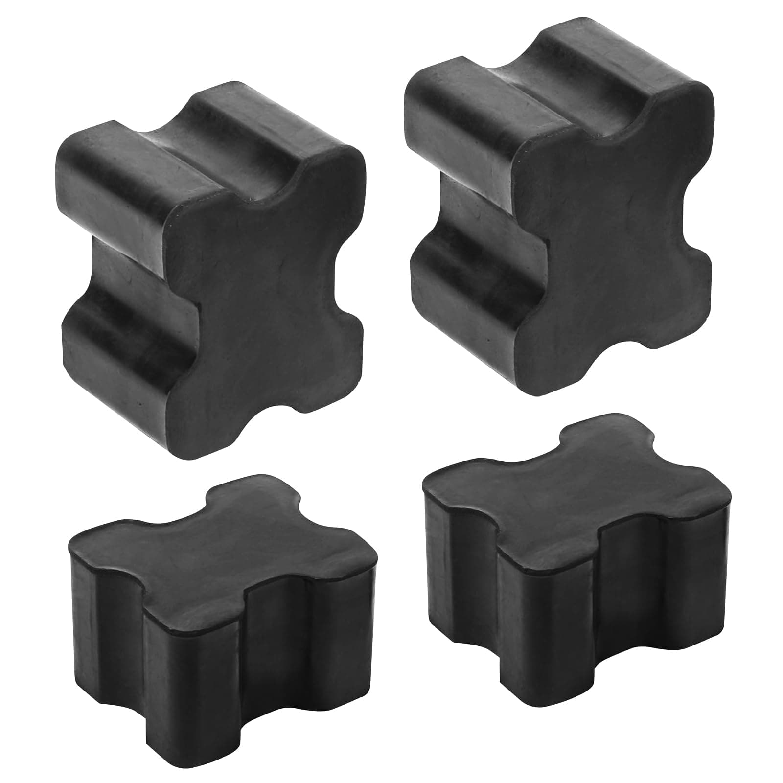 4 PCS Car Coil Spring Spacers, Rubber Front Coil Spring Booster Kit, 1" to 1.5" Coil Spring Lift Spacers Car Accessories, Universal for Most Cars SUVs (Black)