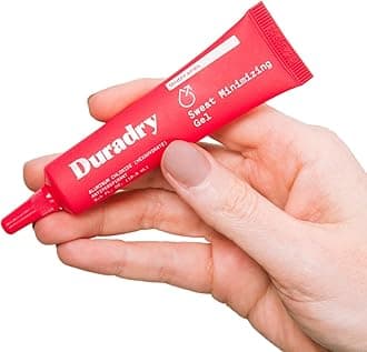 Duradry Sweat Minimizing Gel Antiperspirant for Men and Women - Prescription-Strength, Formulated for Excessive Underarm Sweating and Hyperhidrosis (0.4 Fl Oz)