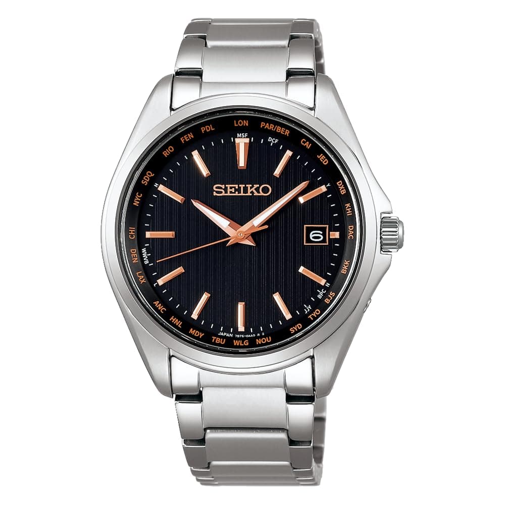 Seiko Selection SBTM293 Titanium Solar Radio with World Time Function