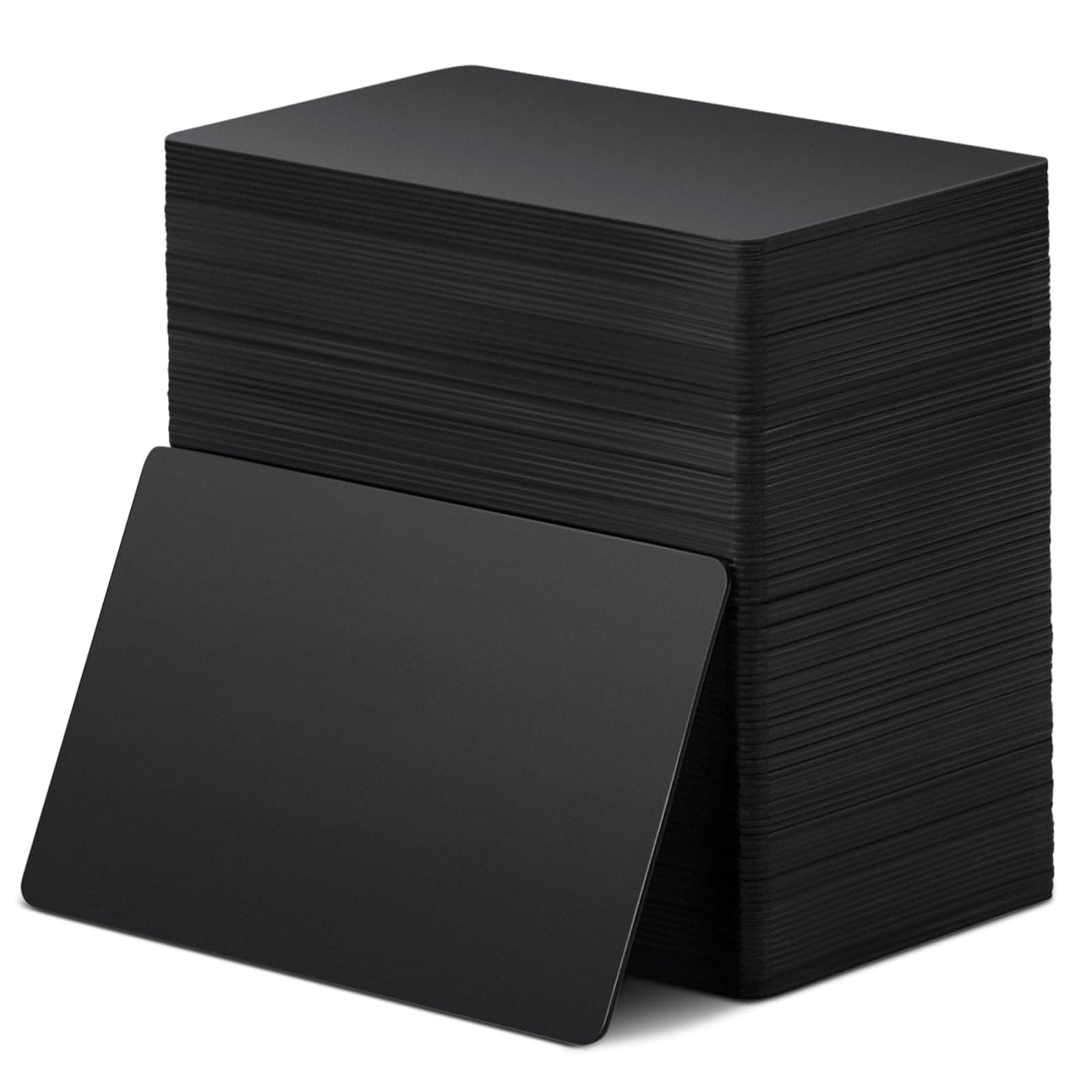 100 Pcs NFC Blank PVC Black Cards Chip 868 Bytes Memory Color Cards Digital Programmable NFC Business Card Digital Chip Cards, Compatible with NFC Enabled Smartphones Devices