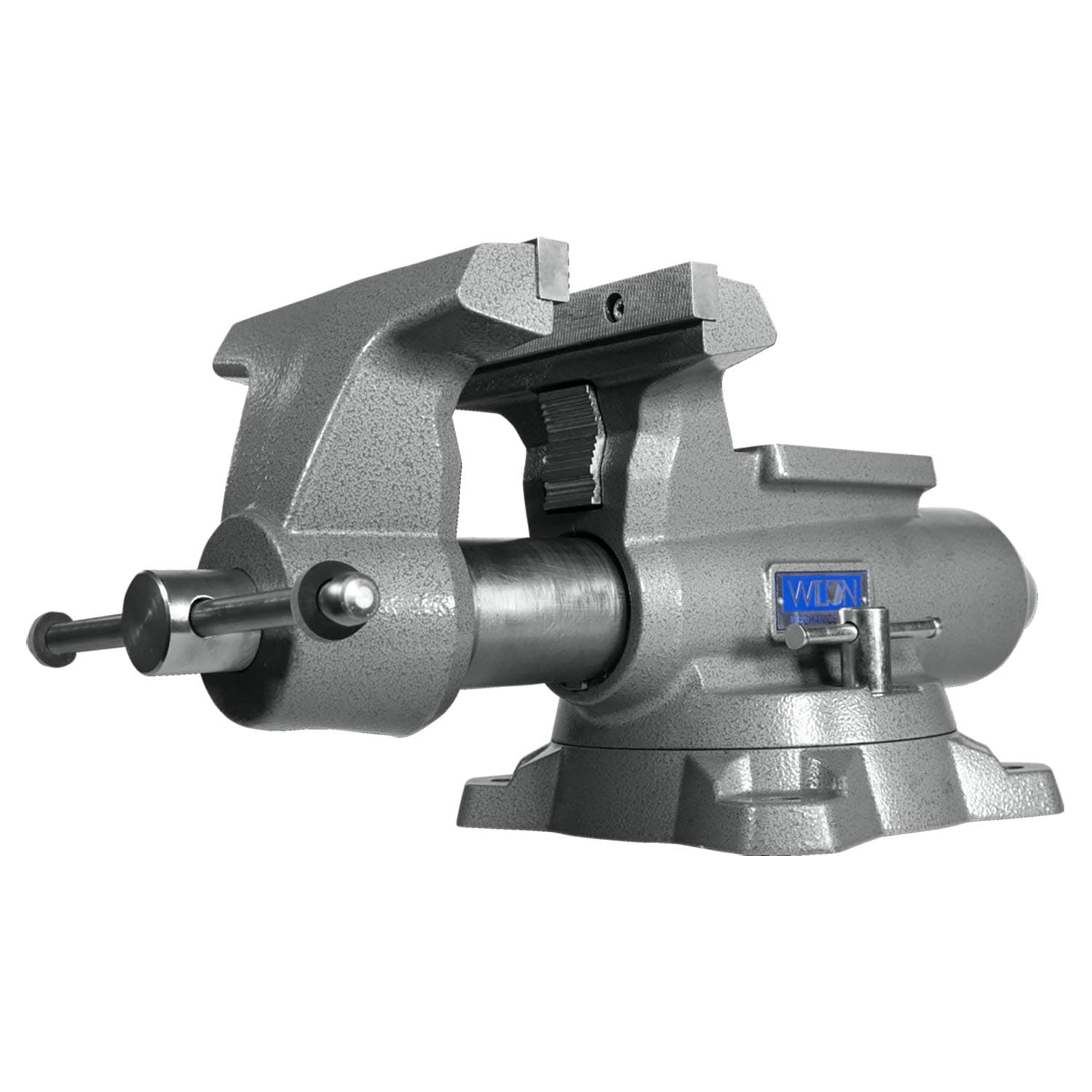 Mechanics Pro Bench Vise, 8" Jaw Width, 8-1/2" Jaw Opening, 4-1/2" Throat (Model 880M),Grey