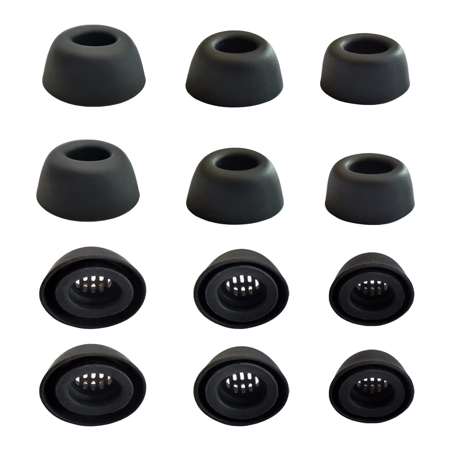 Luckvan Earbuds Tips for Jabra Elite 85t Ear Tips Replacement for Jabra 85t True Wireless Earbuds, Black