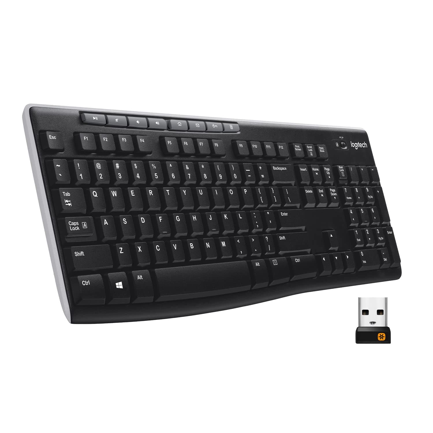 Logitech Wireless Keyboard K270 with Long-Range Wireless