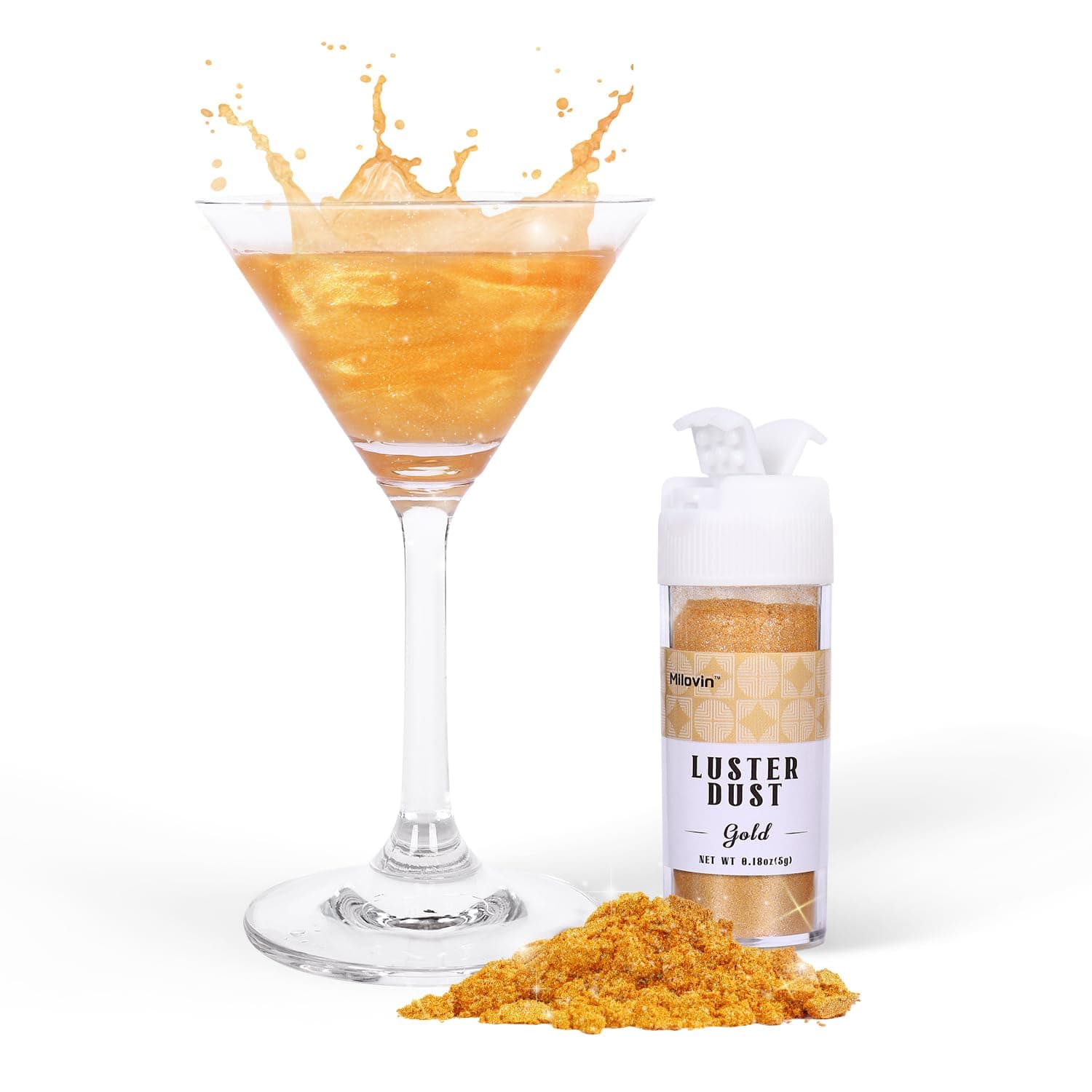 Gold Edible Glitter for Drink