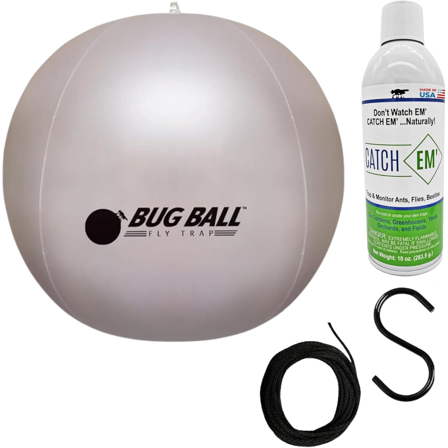 Mosquito Ball Deluxe Complete Kit - Biting Fly and Insect Trap, Pack of 3