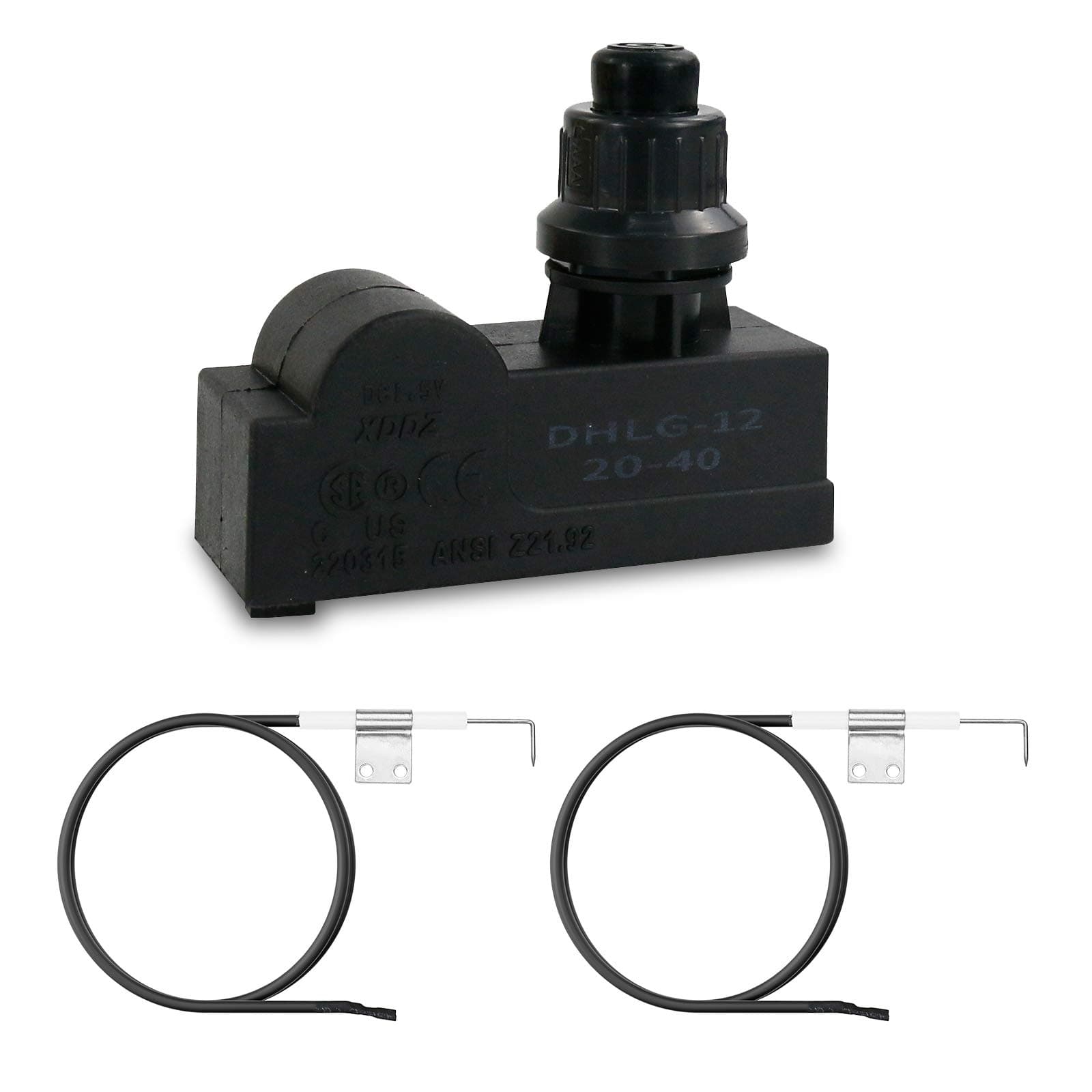 Uniflasy Push Button Grill Ignitor 2 Outlet Electronic Igniter Kit for Charbroil 463436215 461334813 463439914 463436214 463434413 463439915 463436213 463434313 463322613 463462114