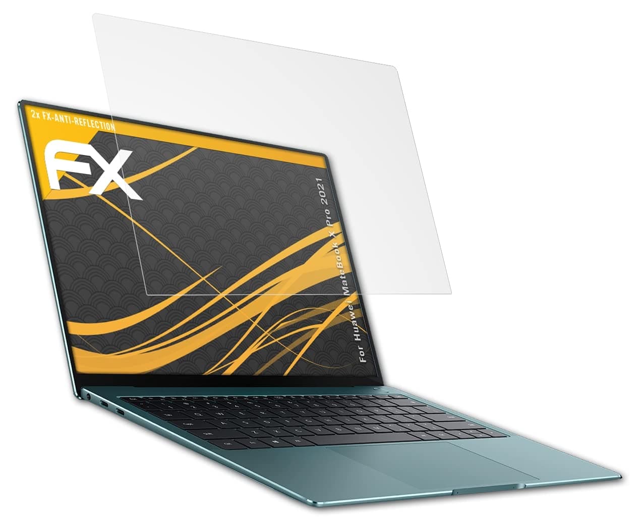 Screen Protector compatible with Huawei MateBook X Pro 2021 Screen Protection Film, anti-reflective and shock-absorbing FX Protector Film (2X)