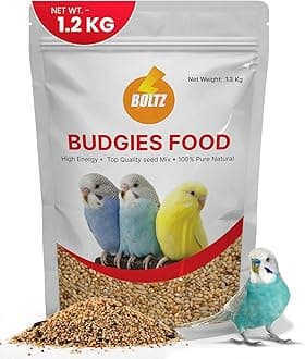 BOLTZ All Life Stages Bird Food for Budgies - Mix Seeds, Medium, 1200 g