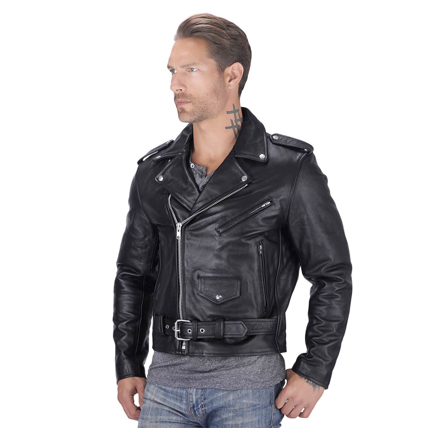 Nomad USA Motorcycle Leather jacket for Men