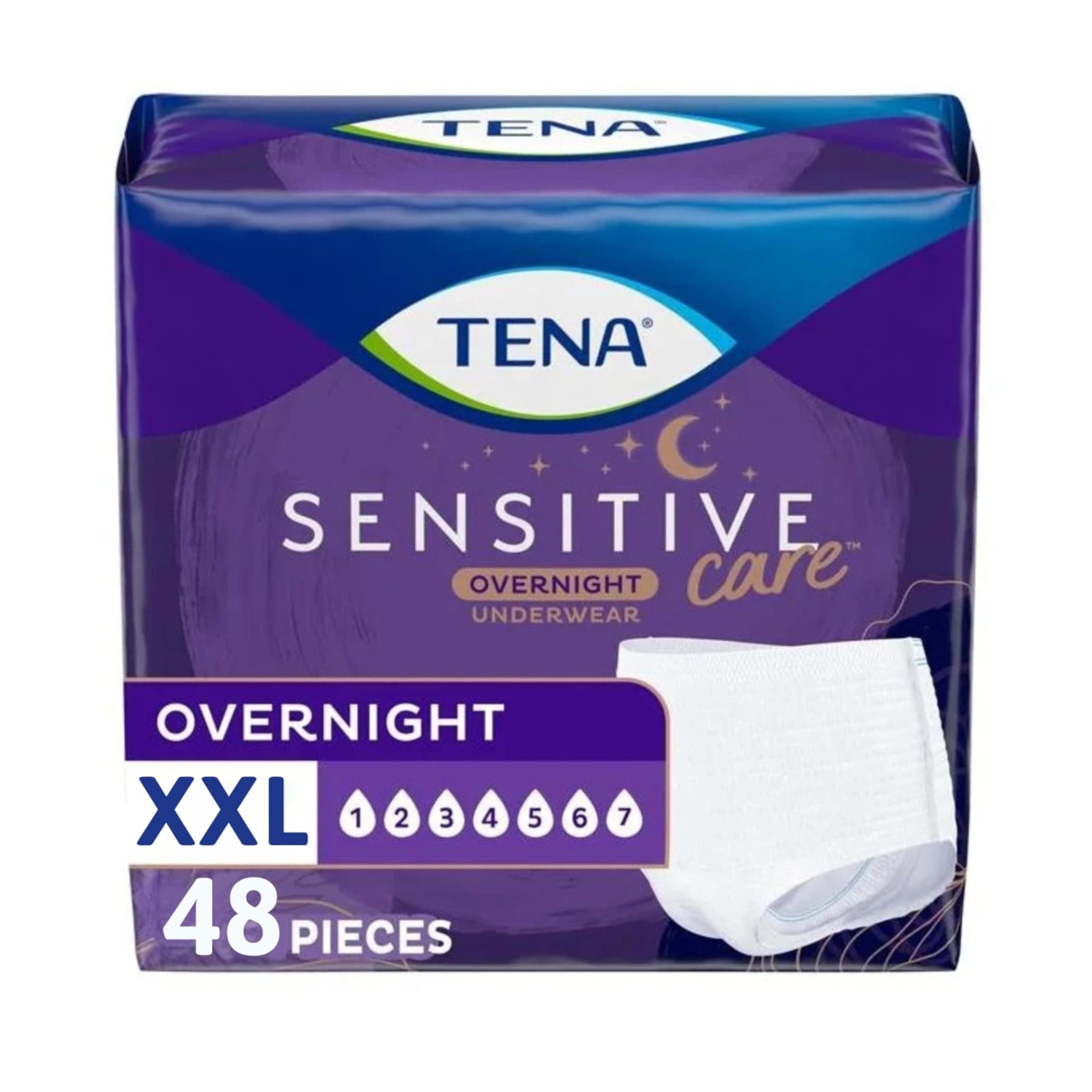 TENA Overnight Underwear X-Large 12-Pack