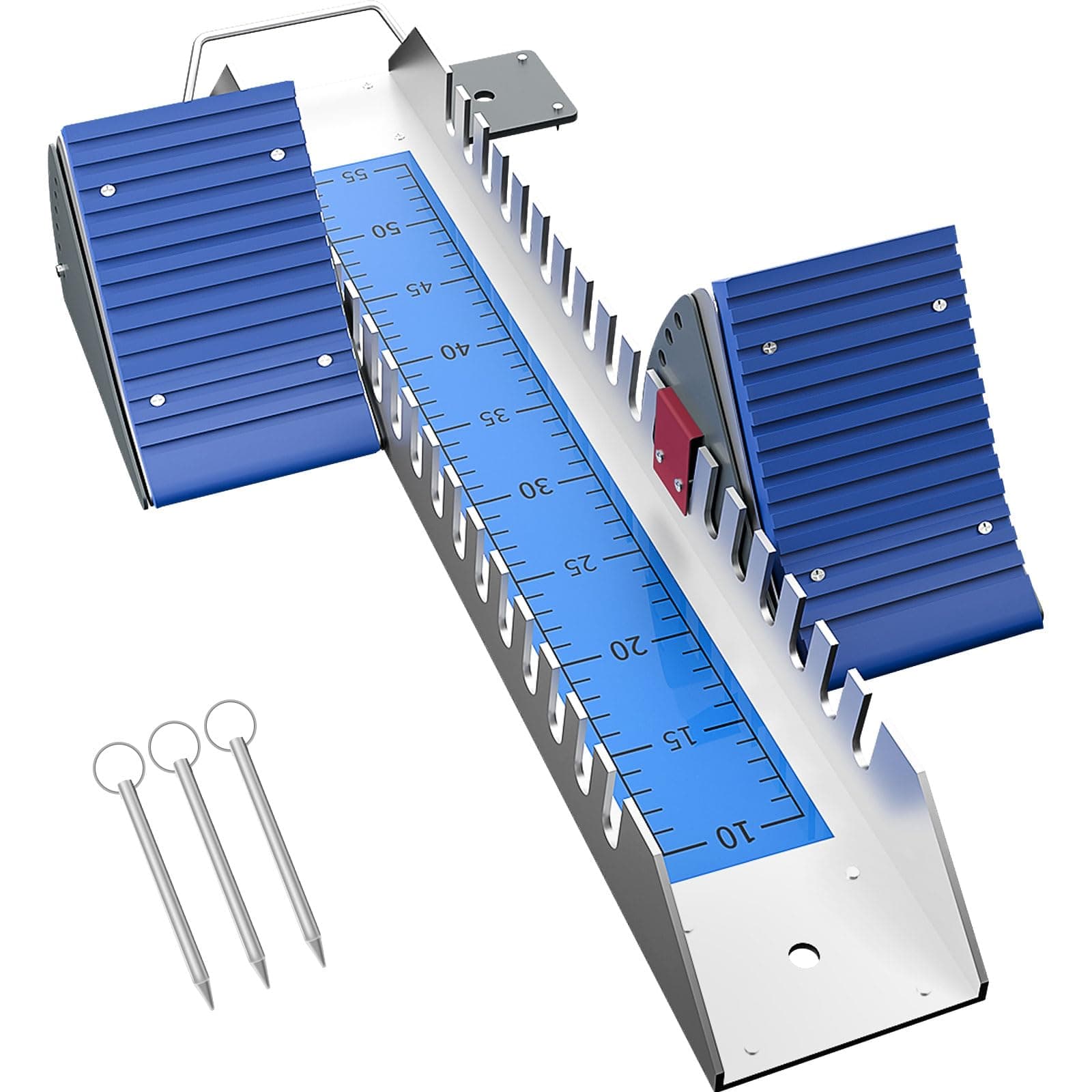 Multi-Function Lightning Starting Block Sprinter Pedals 6 Angle Adjustable Sprinters Track and Field Aluminum Suitable for Plastic Runway Cinder Track Back School Fall Sports Day