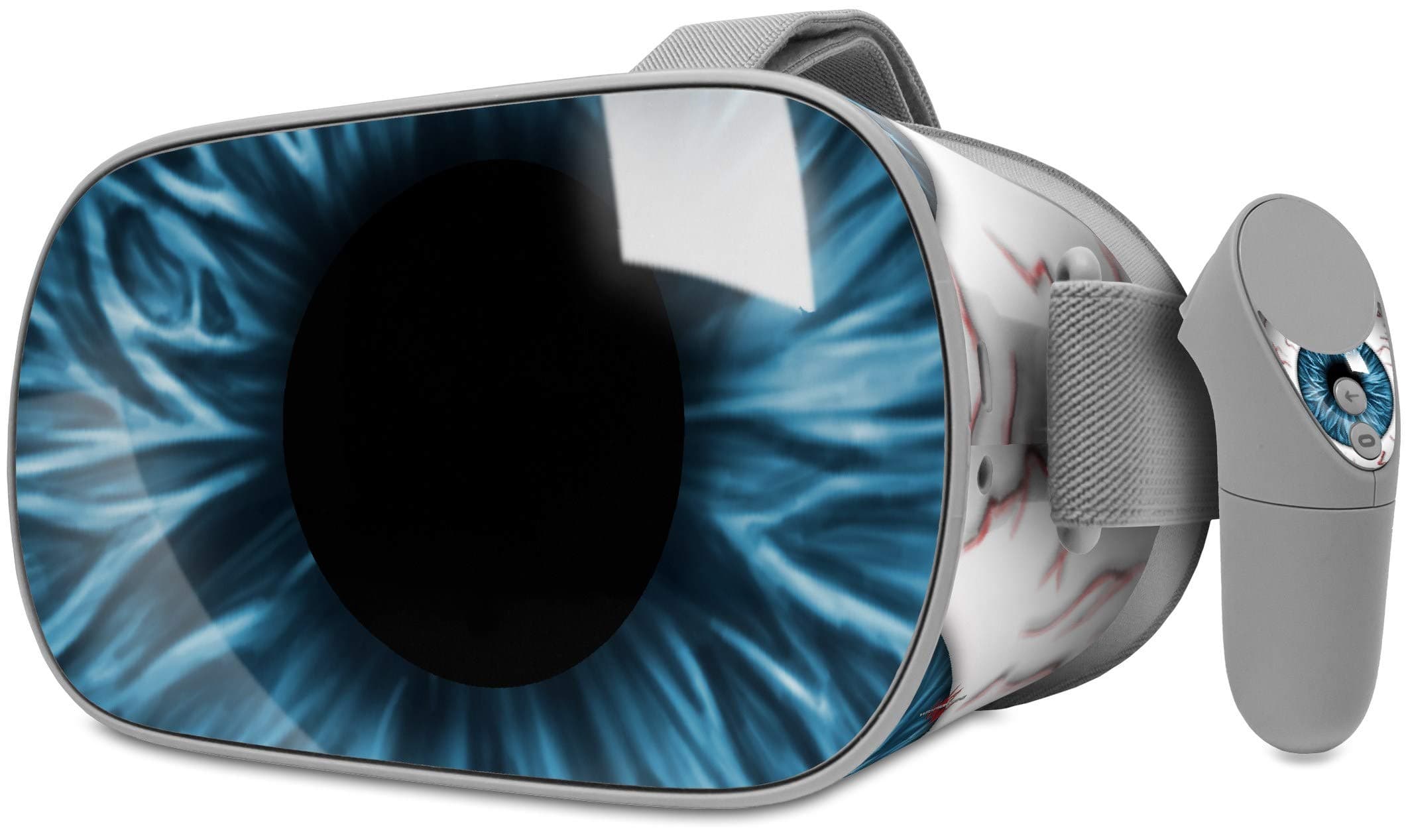 Decal Style Skin Wrap Compatible with Oculus Go Headset - Eyeball Blue (Oculus NOT Included)
