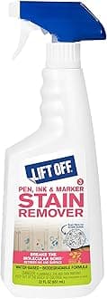 Motsenbocker's Lift Off 40901 Pen, Ink & Marker Stain Remover – Removes Nail Polish, Makeup, and Dyes From Walls, Countertops, Tile, and More, Pre-Wash Laundry Treatment – 22 fl oz