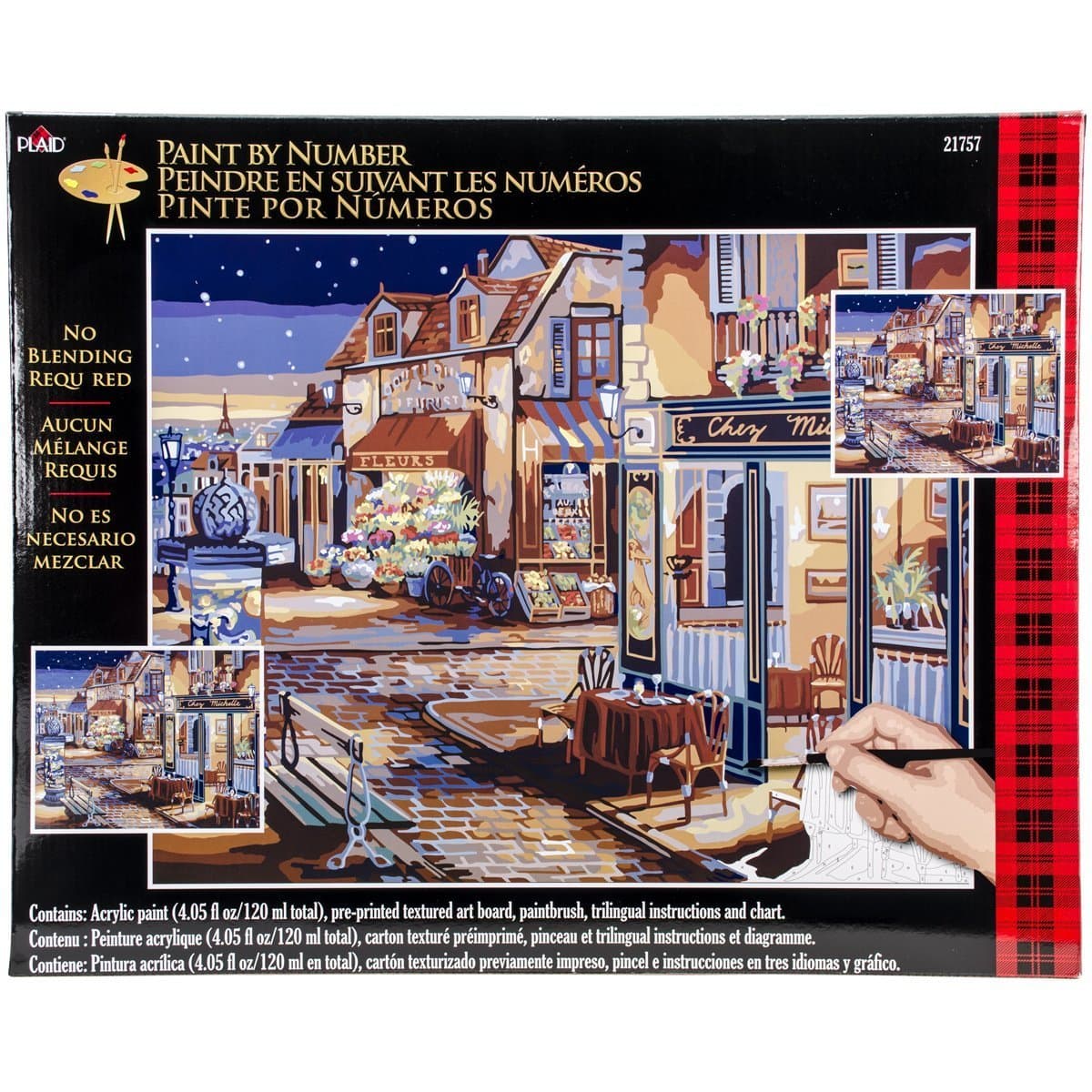 Plaid Creates Paint by Number Kit (16 by 20-Inch), Starry Night