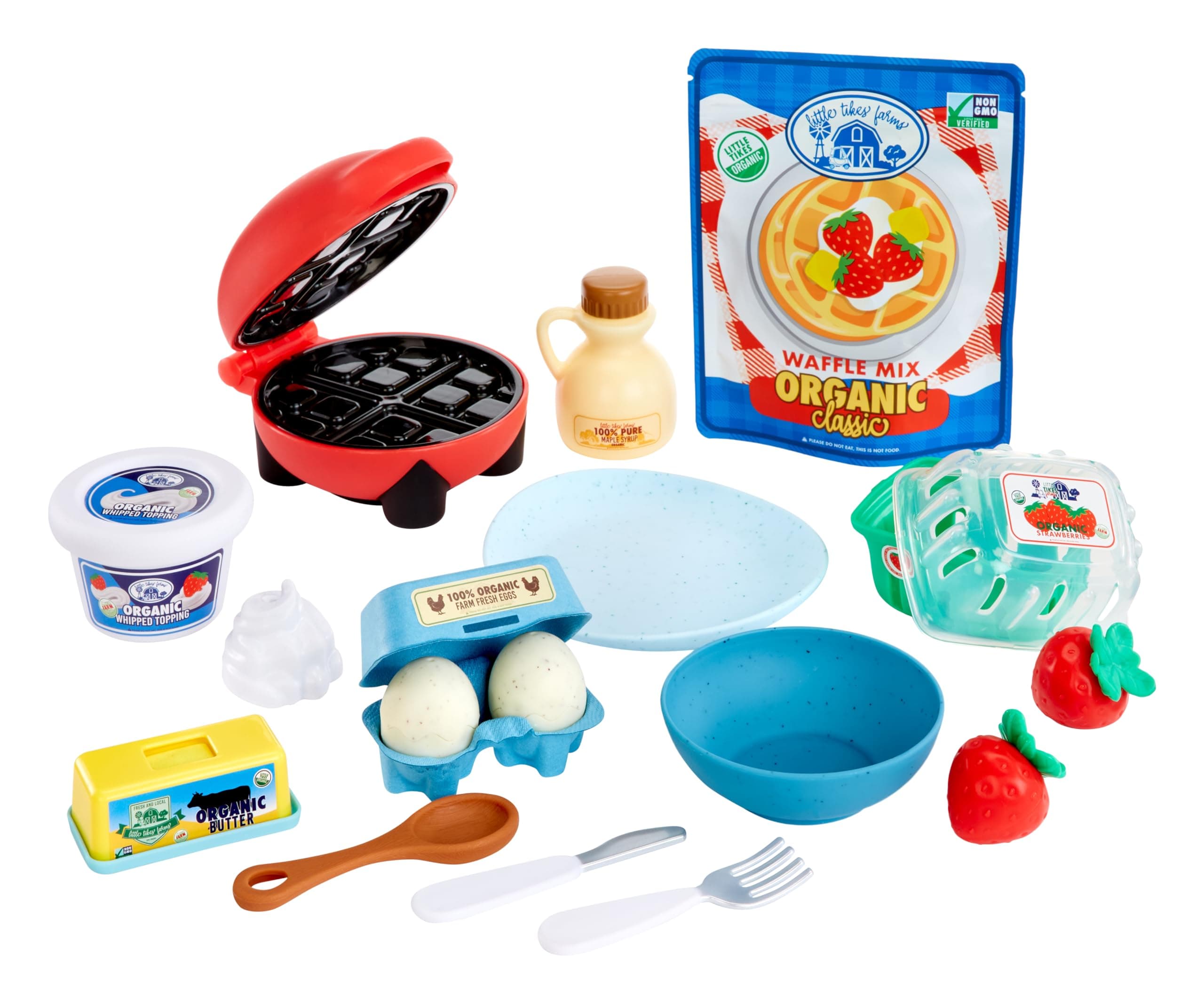little tikes Creative Chefs Waffle Kit - With Special Make-It Mix Play Sand, ...