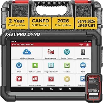 LAUNCH X431 Pro Dyno all-in-one OBD2 Scanner, ECU Coding, Bi-directional Control, 37+ Services Functions, Full System Diagnostic scan tool CANFD DOIP, AutoAuth FCA SGW, IMMO, 2 Years Update