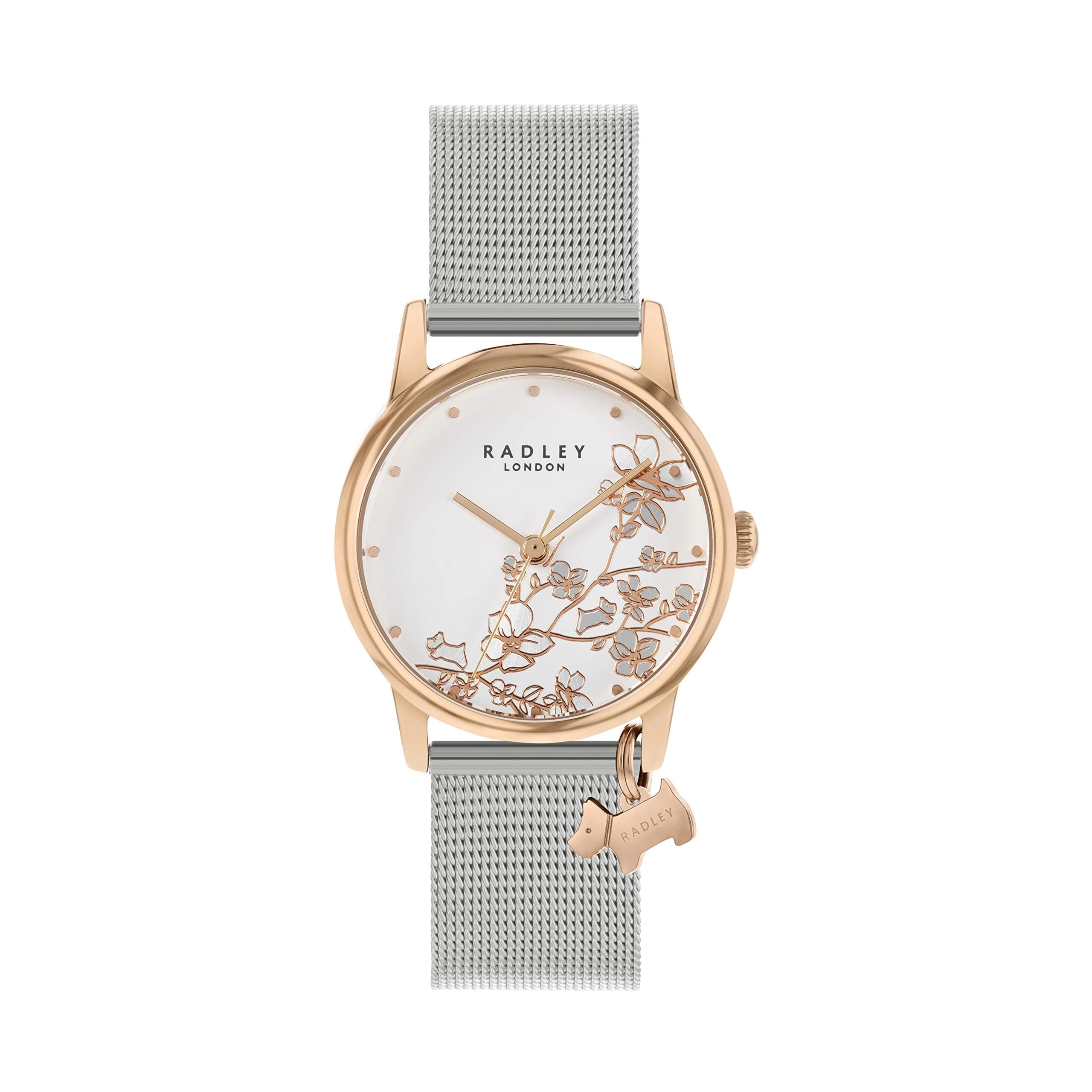 Ladies Silver Mesh Strap Watch RY4399