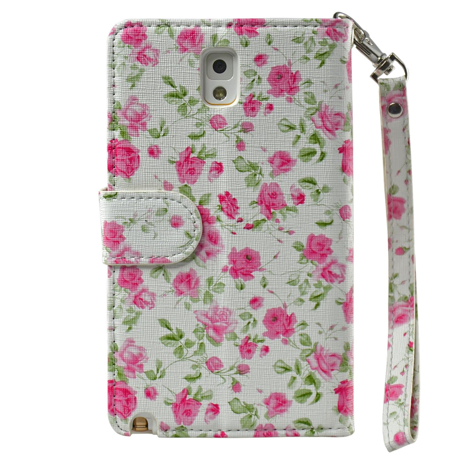 navor Protective Flip Wallet Case Compatible for Samsung Galaxy Note 3 - Rose (N3ORO)