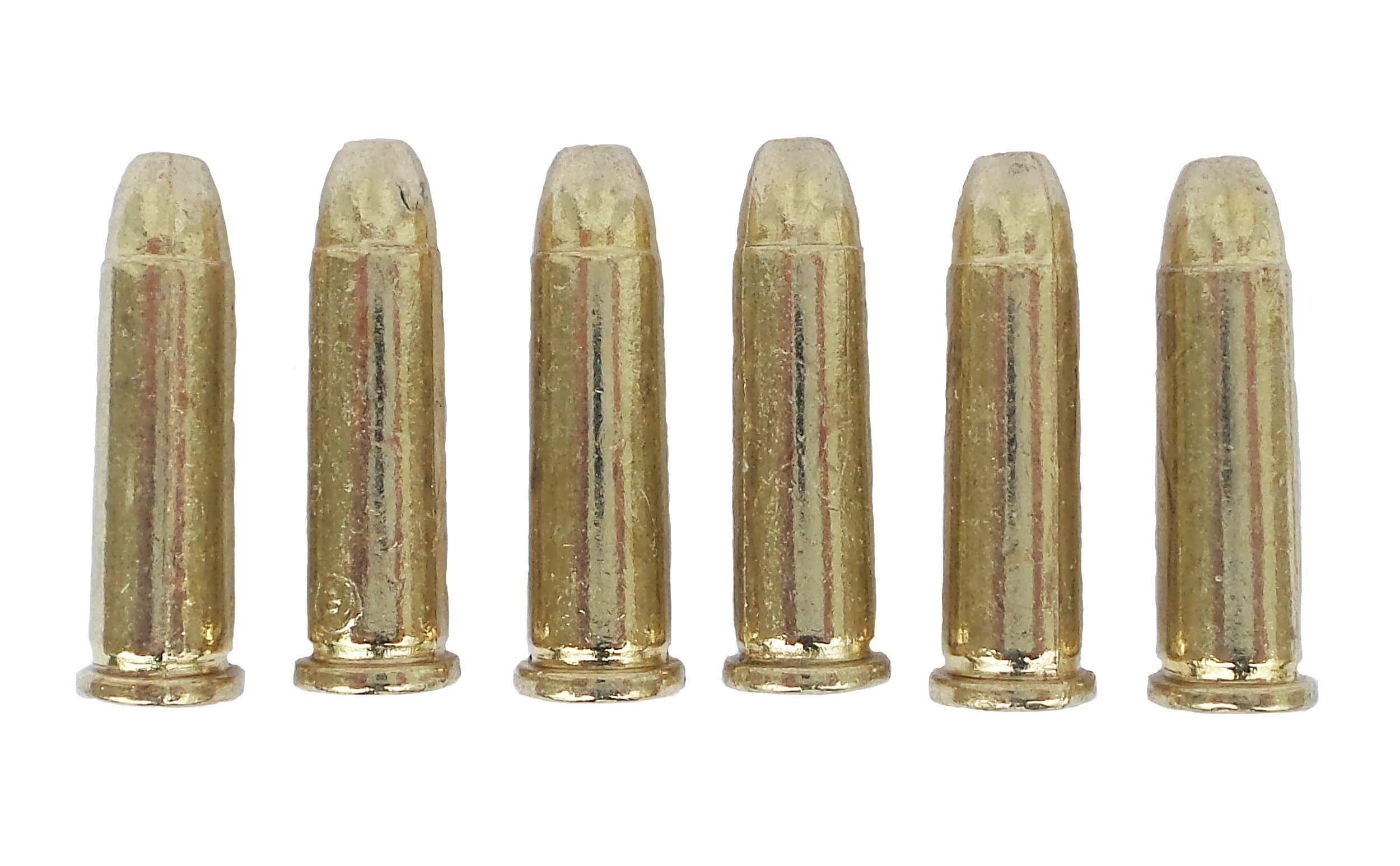 Denix 6 Dummy Rounds Solid Metal Display Pieces - They are Smaller Than 45 Cal