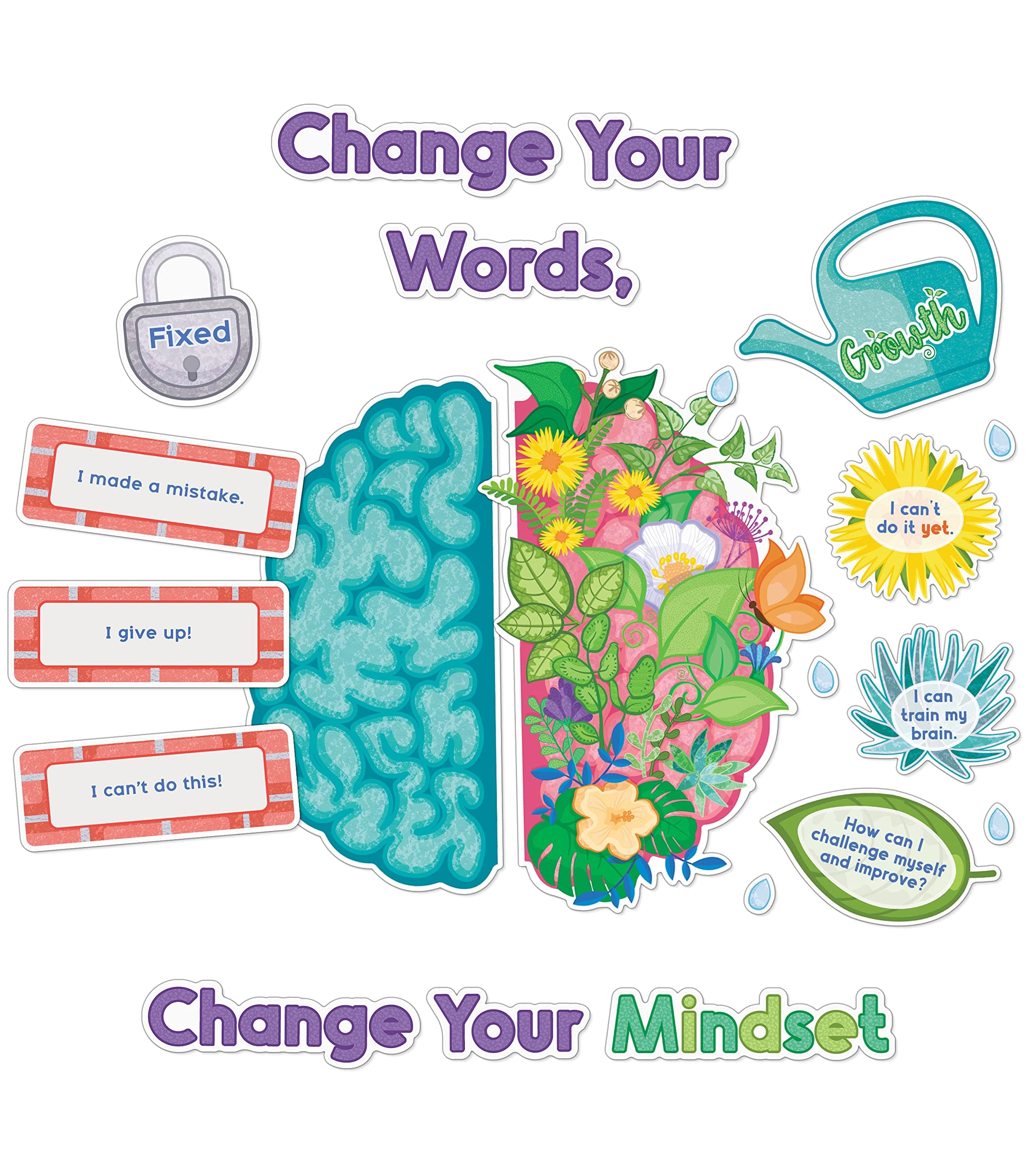 Carson Dellosa 47 Pc. Bloom with a Growth Mindset Bulletin Board Set